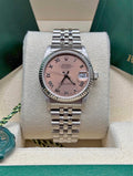 Rolex Lady-Datejust 31 Two-Tone White Gold & Stainless Steel Pink Roman Dial Ref. 68274