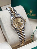 Rolex Datejust 26 Two-Tone Yellow Gold Champagne Diamond Dial Ref. 69173