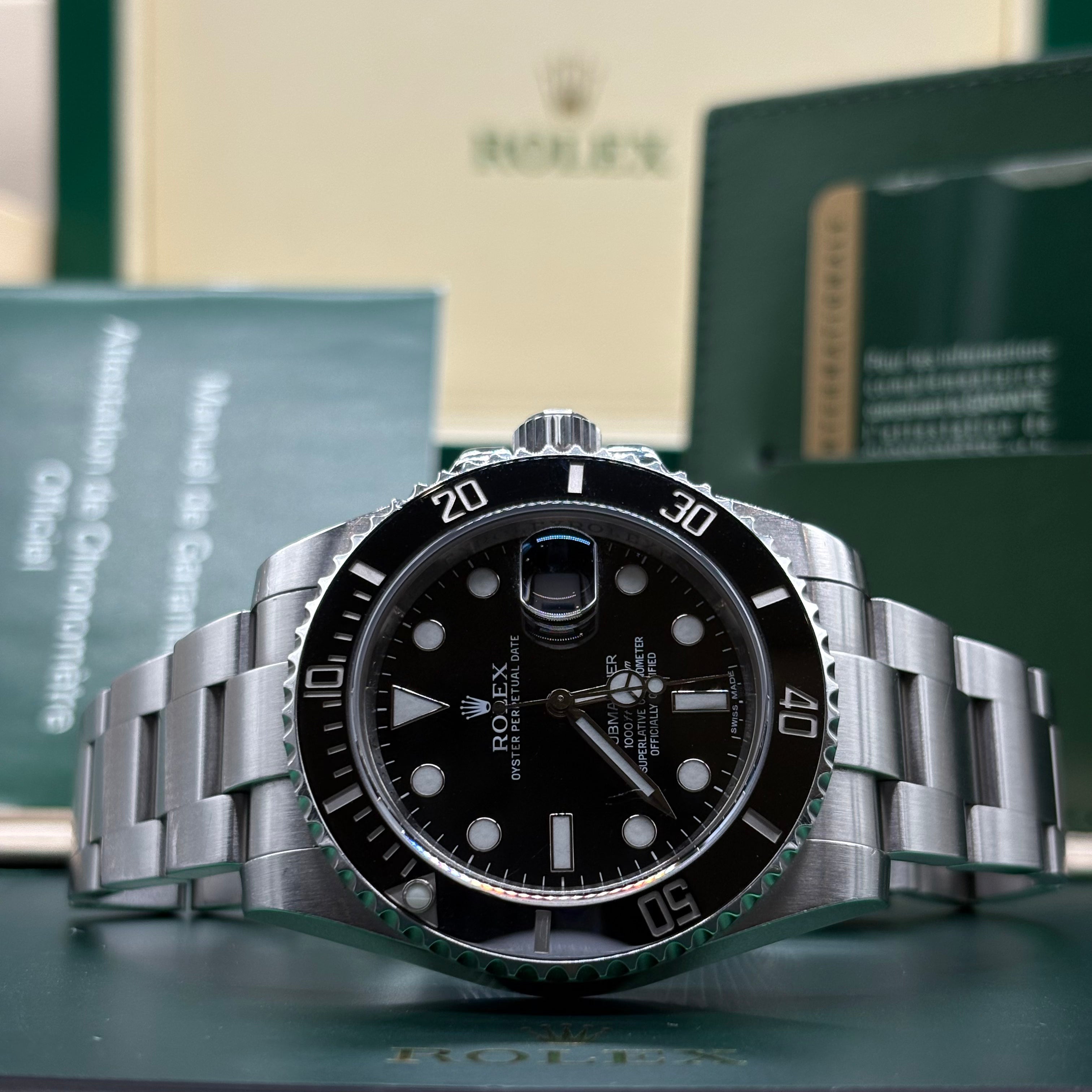 Rolex Submariner Date 40 Black Cerachrom Bezel Black Dial Oystersteel - Ref. 116610LN