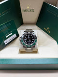 Rolex GMT Master II Sprite 126720VTNR on Oyster bracelet, 2024 full set in its Rolex box at Adonia Jewellers in Yorkville, Toronto