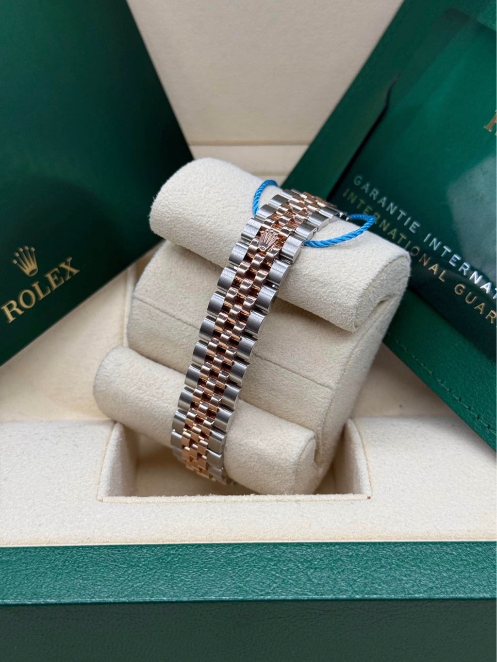 Rolex Lady-Datejust 28mm Two Tone Rose Gold Chocolate Diamond Dial 279171