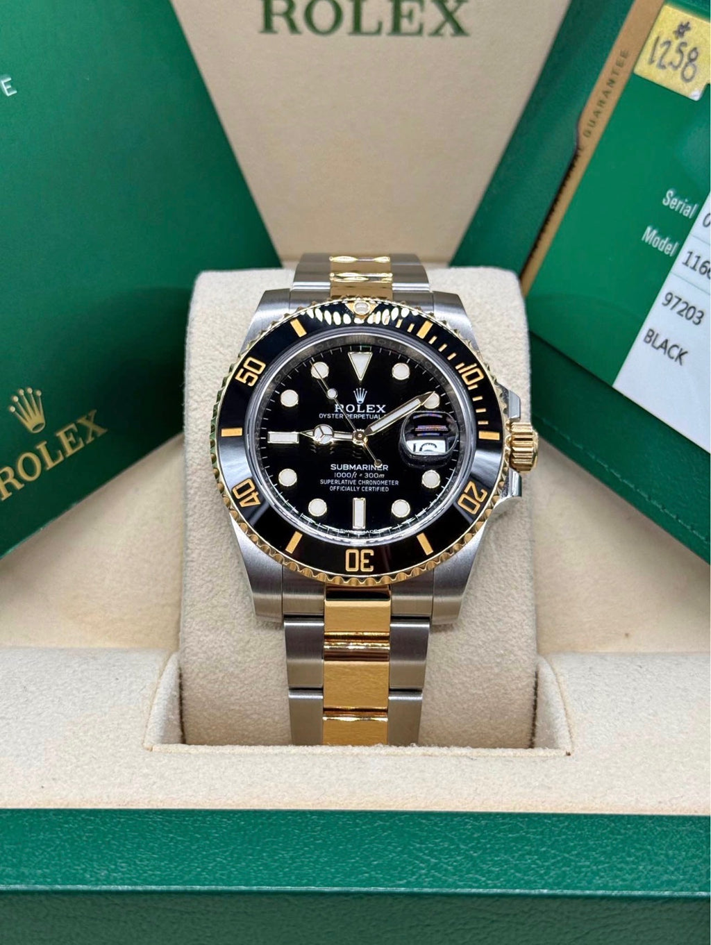 Rolex Submariner Date 40mm Two-Tone Stainless Steel & 18K Yellow Gold Black Dial