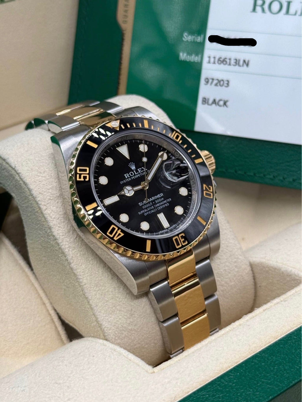 Rolex Submariner Date 40mm Two-Tone Stainless Steel & 18K Yellow Gold Black Dial