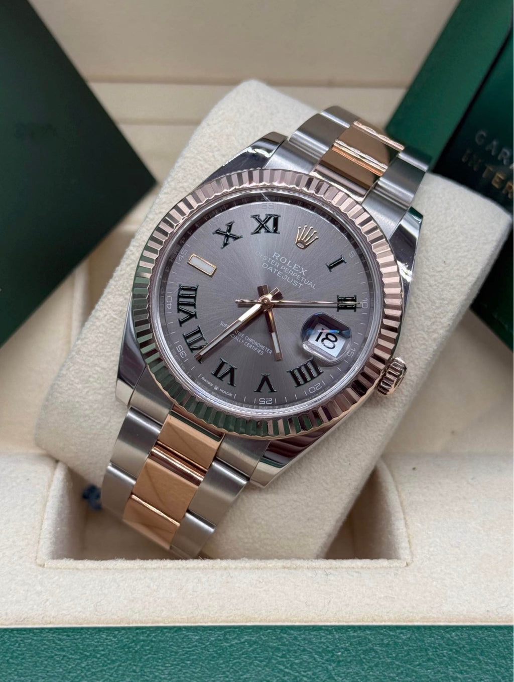 Rolex Datejust 41 "Wimbledon" Dial Rose Gold - Ref. 126331