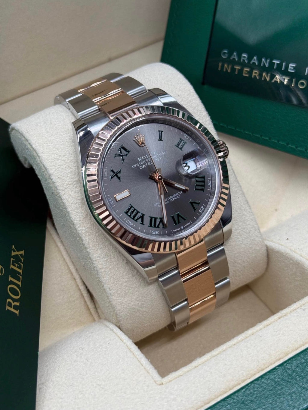 Rolex Datejust 41 "Wimbledon" Dial Rose Gold - Ref. 126331