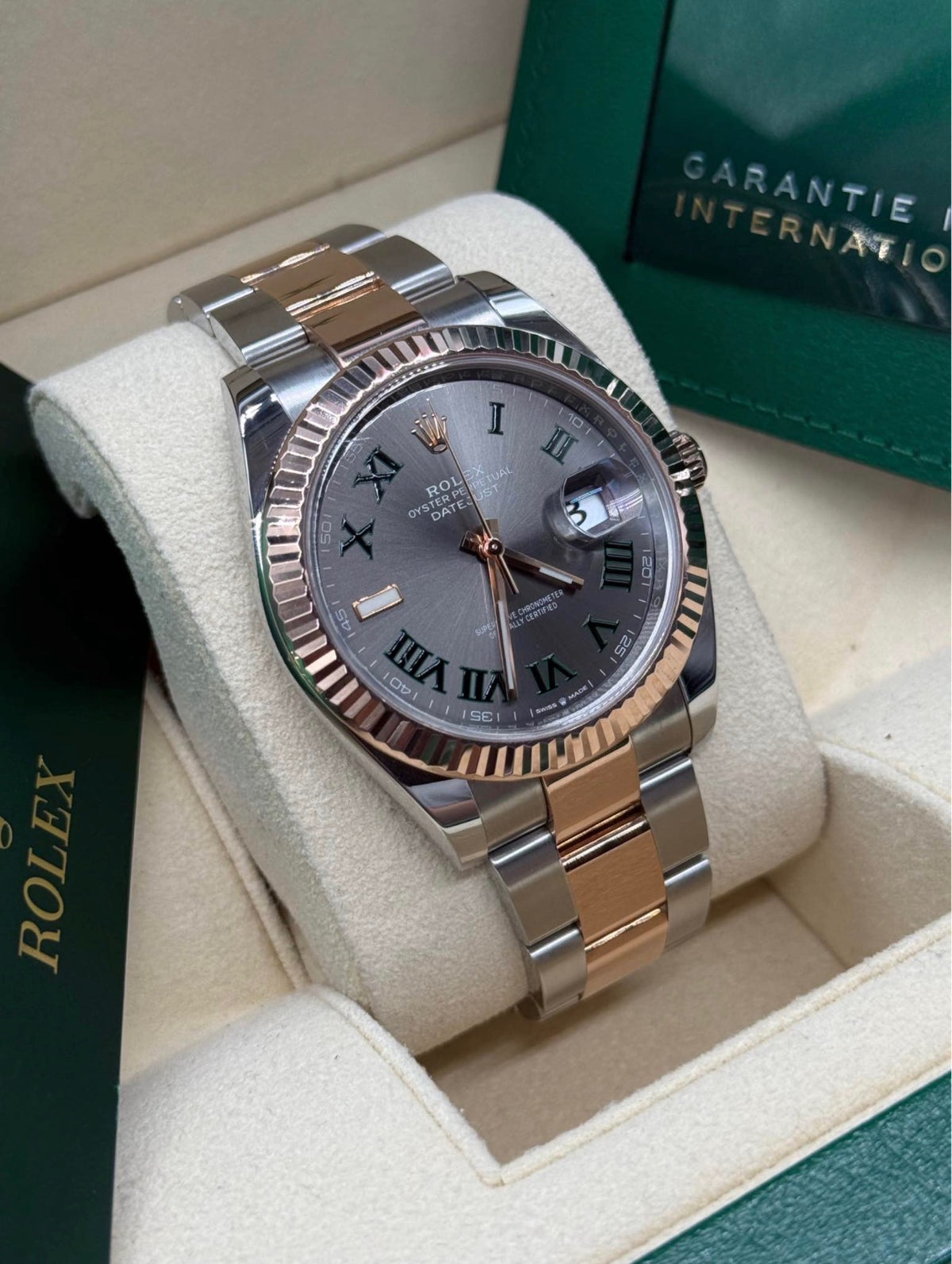 Rolex Datejust 41 "Wimbledon" Dial Rose Gold - Ref. 126331