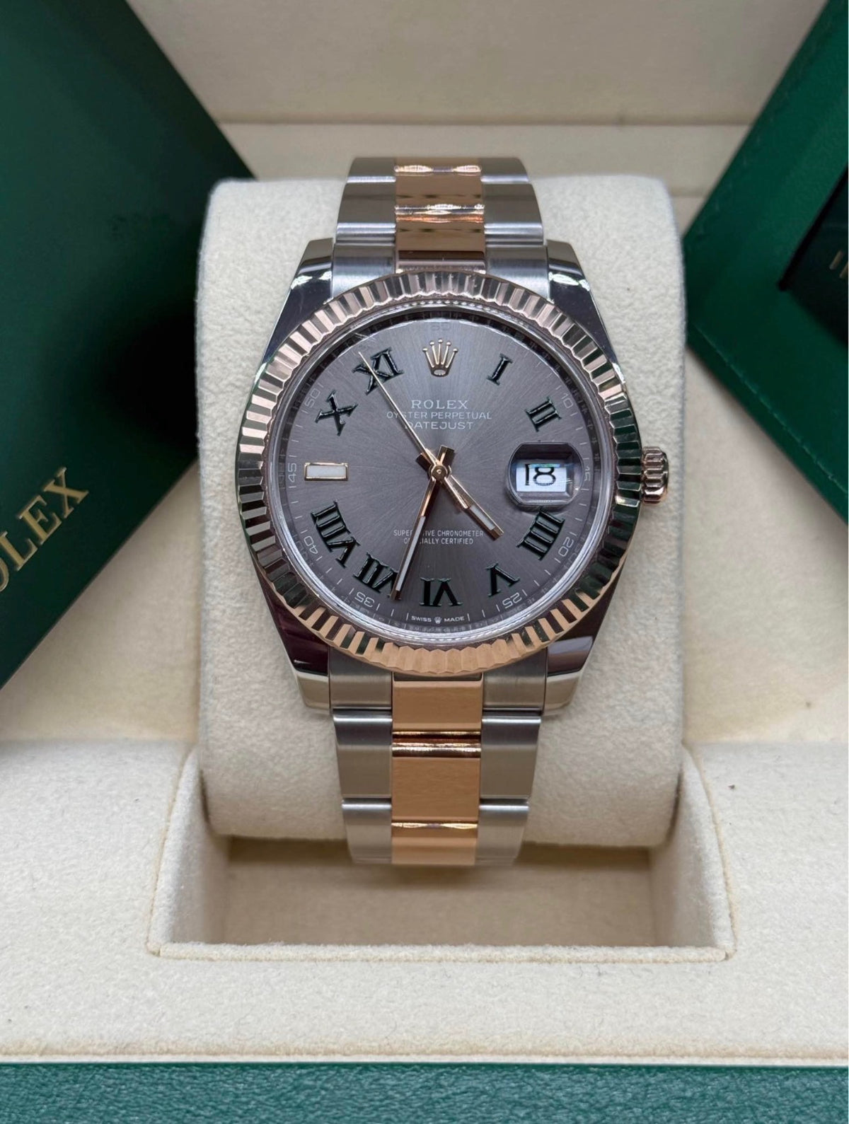Rolex Datejust 41 "Wimbledon" Dial Rose Gold - Ref. 126331
