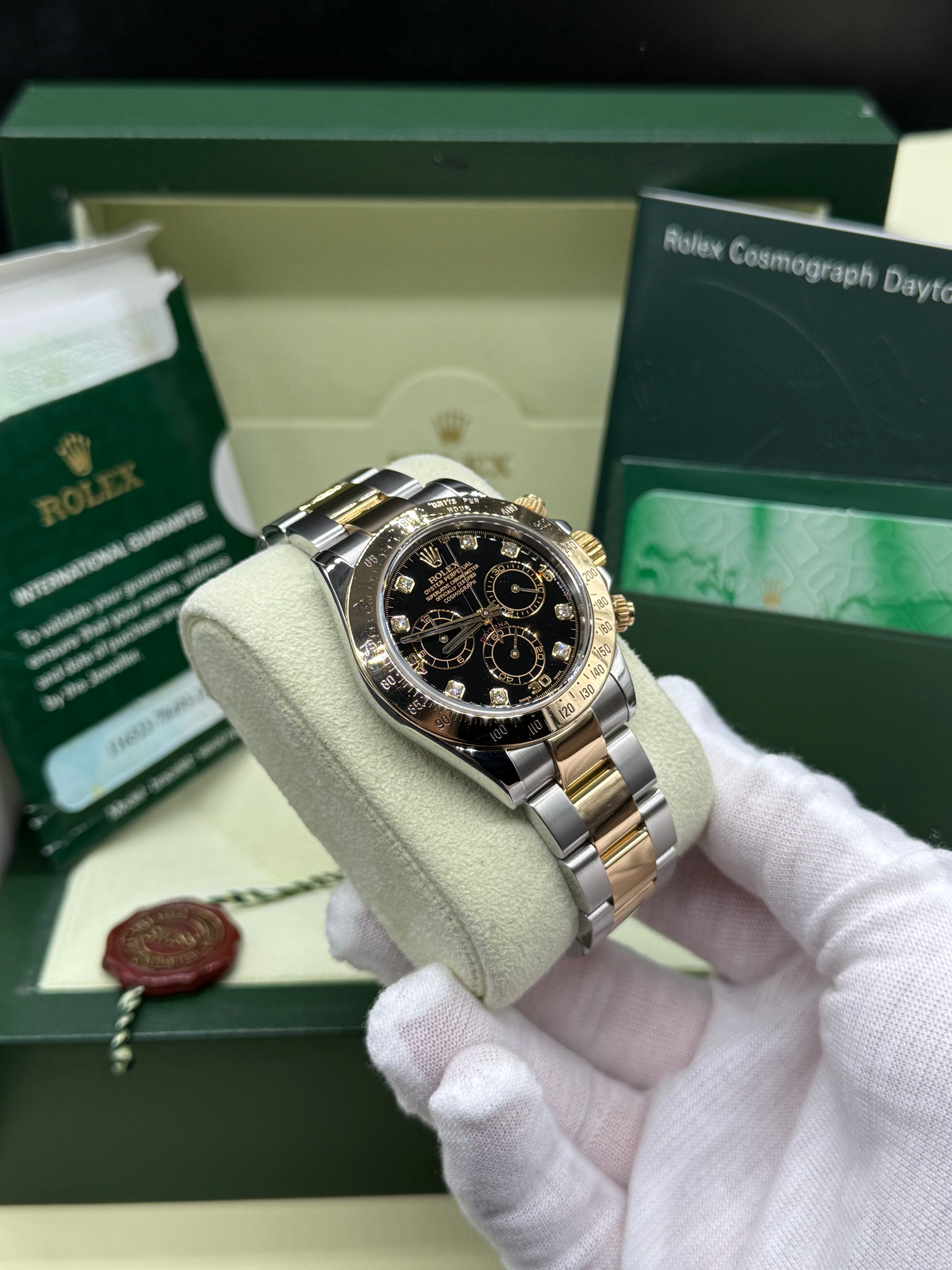 Rolex Daytona Chronograph 40mm Black Diamond Dial