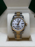 Rolex Lady-Datejust 31 Silver Roman Dial Oystersteel and 18K Yellow Gold - Ref. 178273