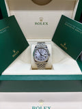 Rolex Datejust 36 Silver Roman Dial Oystersteel and White Gold - Ref. 116234