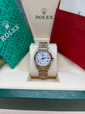 Rolex Datejust 31 White Roman Dial Oystersteel and 18K Yellow Gold - Ref. 6827