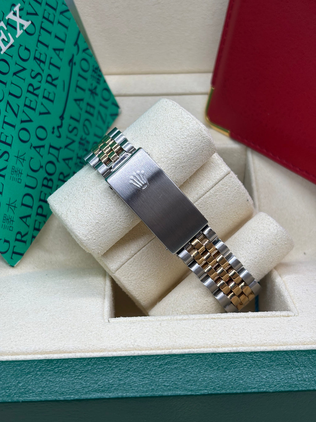 Rolex Datejust 31 White Roman Dial Oystersteel and 18K Yellow Gold - Ref. 6827