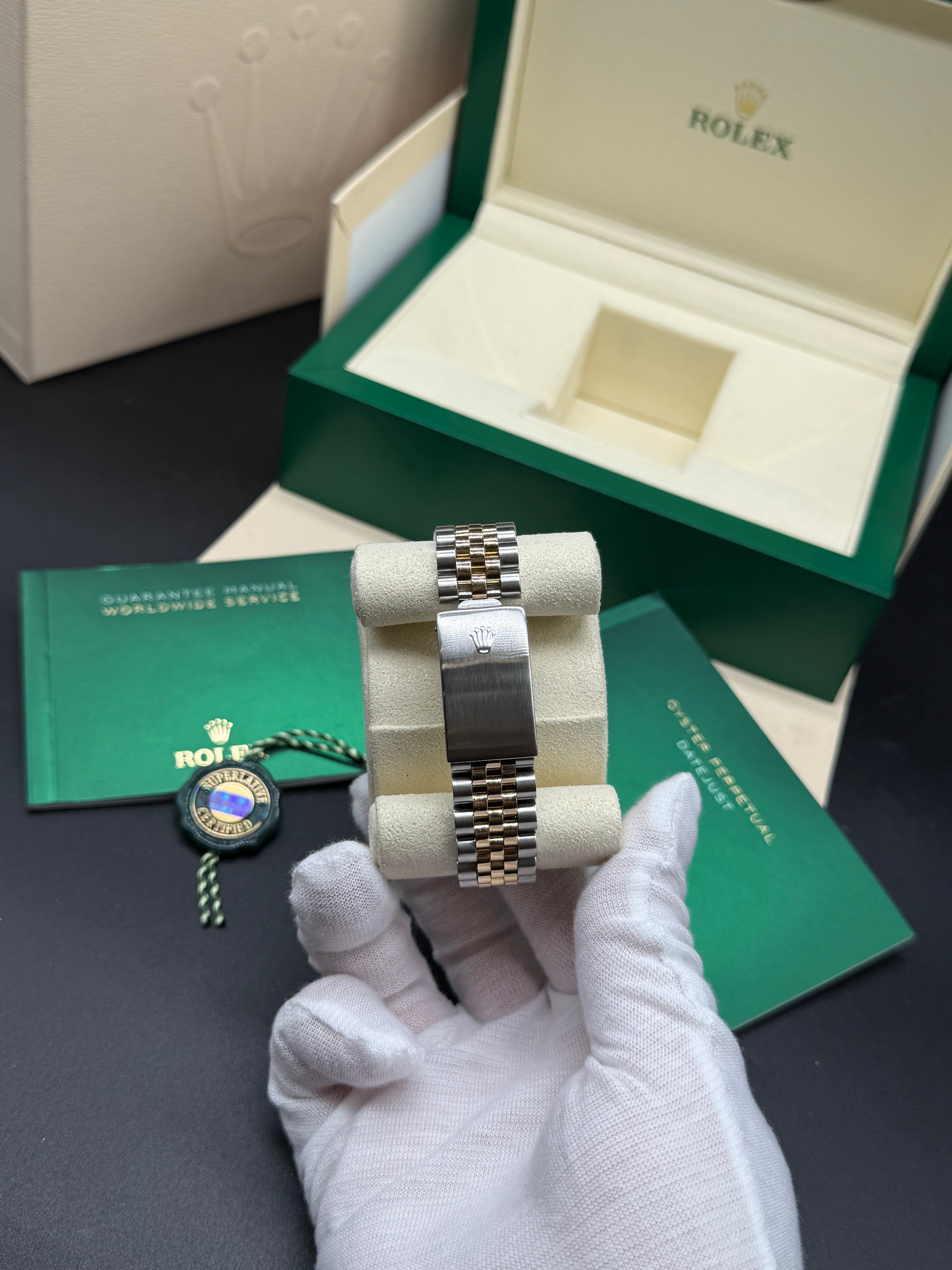 Rolex Datejust 36mm Two-Tone Stainless Steel & 18K Yellow Gold Pink Diamond Dial