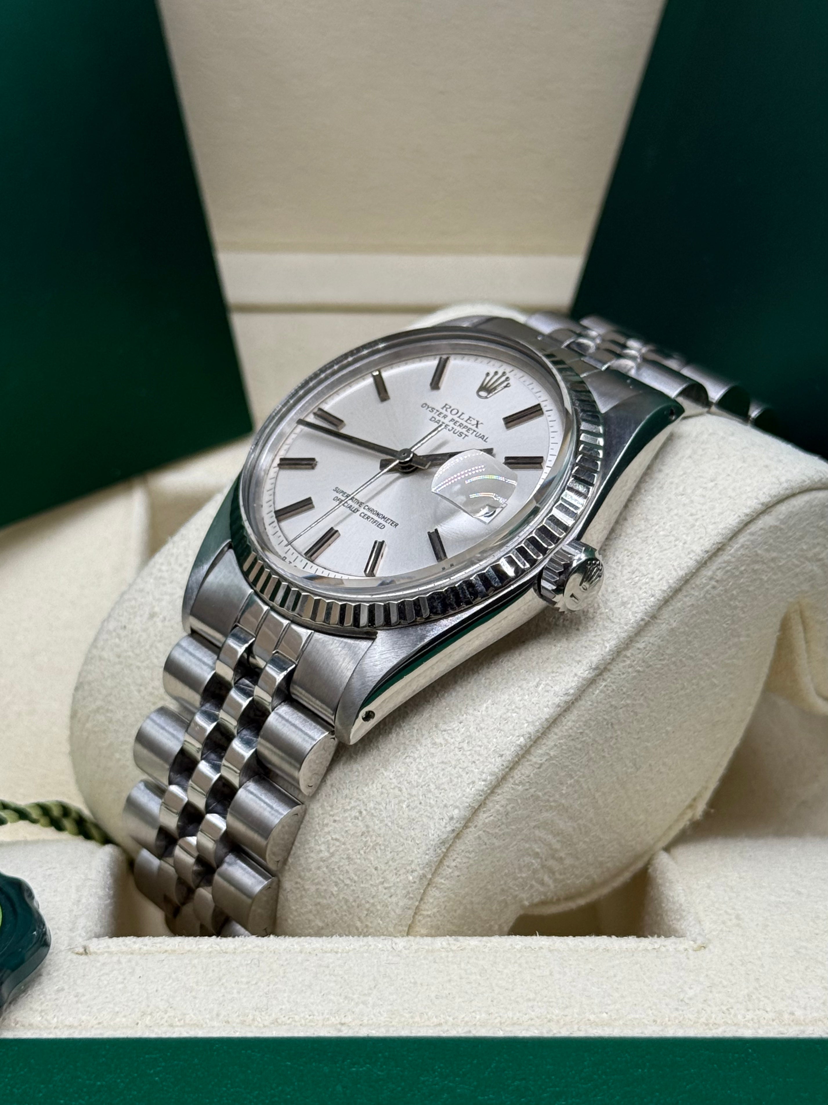 Rolex Datejust 36mm Steel and 18kt White Gold Silver Dial Jubilee Bracelet