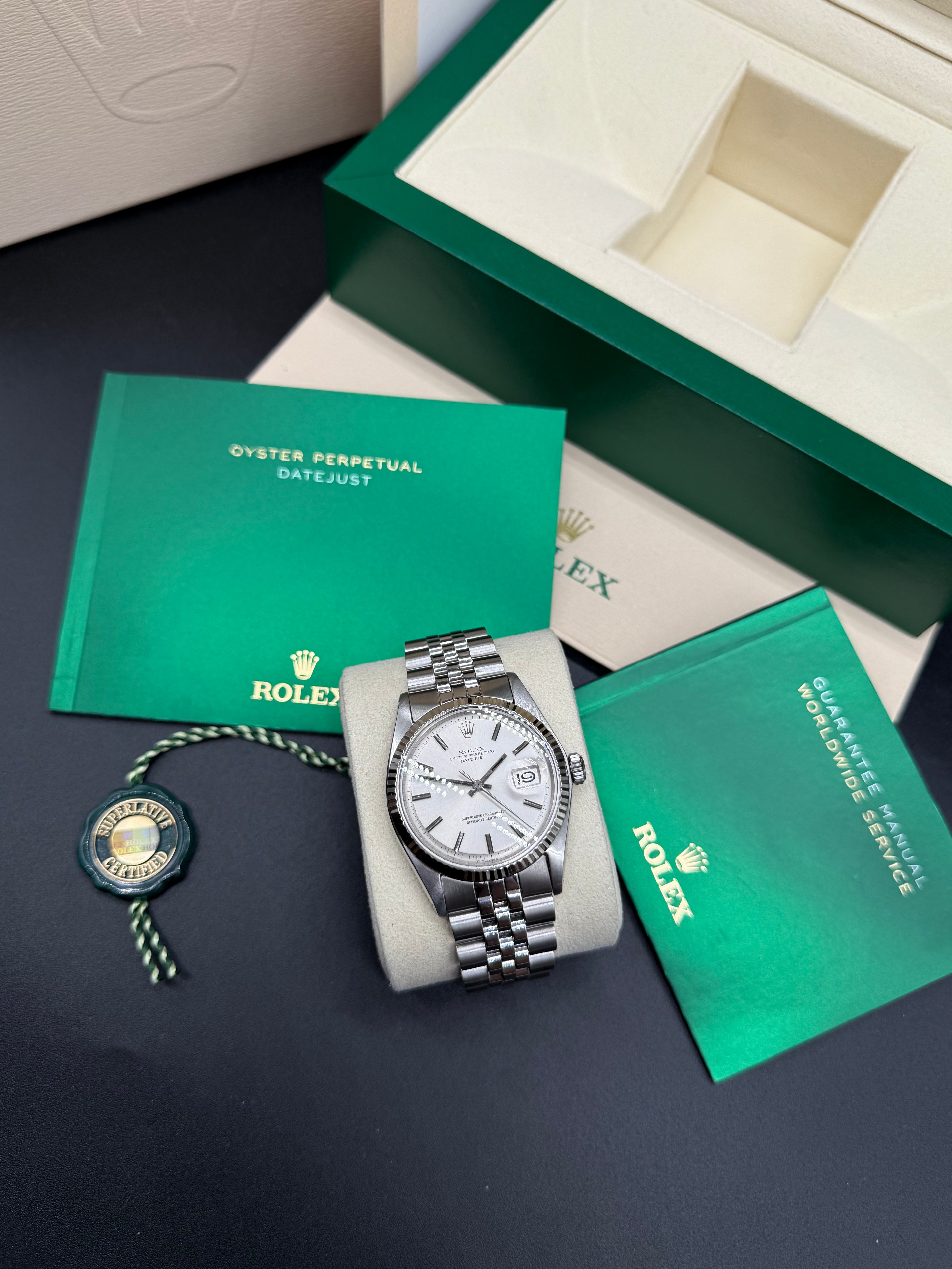 Rolex Datejust 36mm Steel and 18kt White Gold Silver Dial Jubilee Bracelet