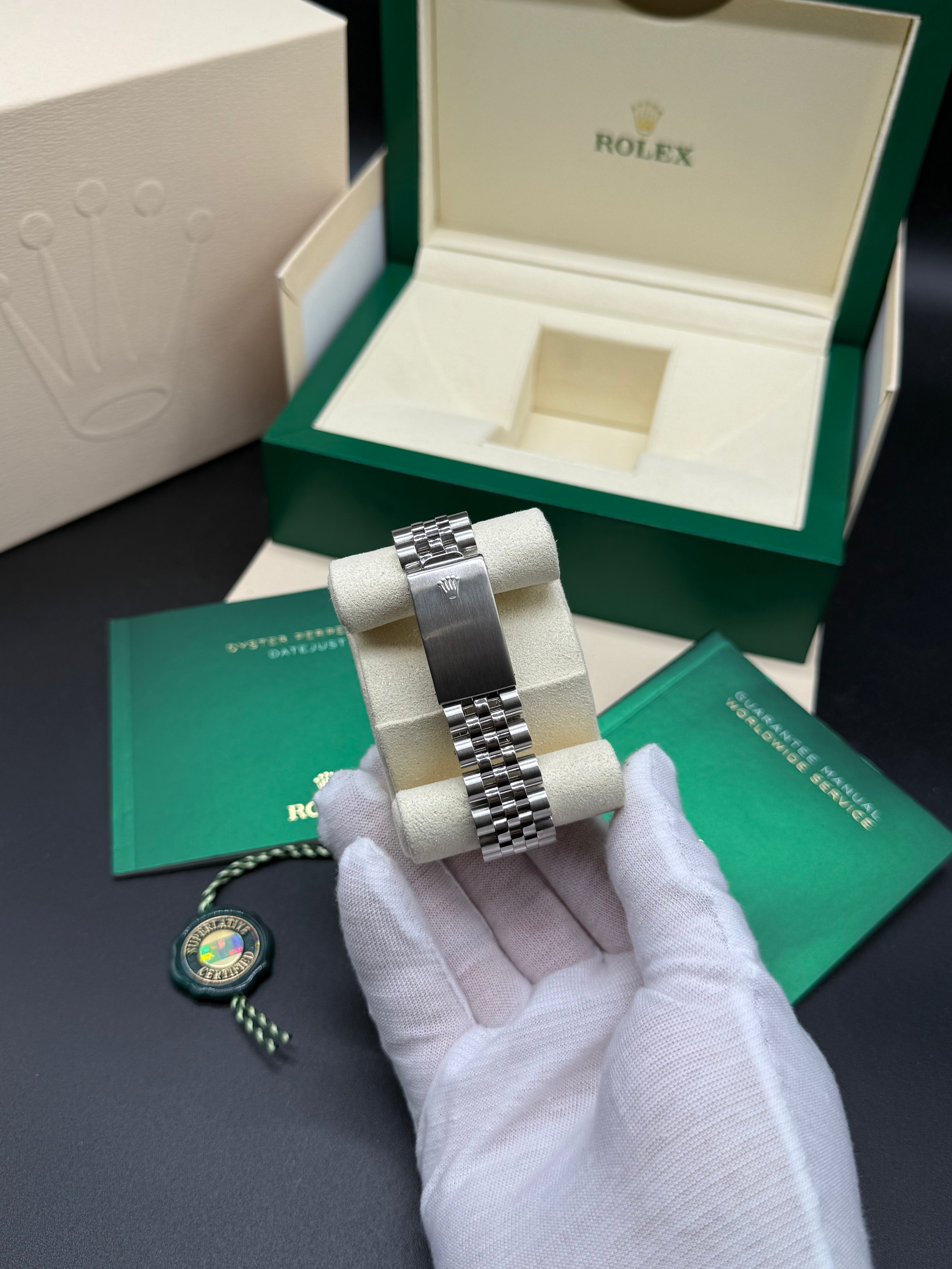 Rolex Datejust 36mm Steel and 18kt White Gold Silver Dial Jubilee Bracelet