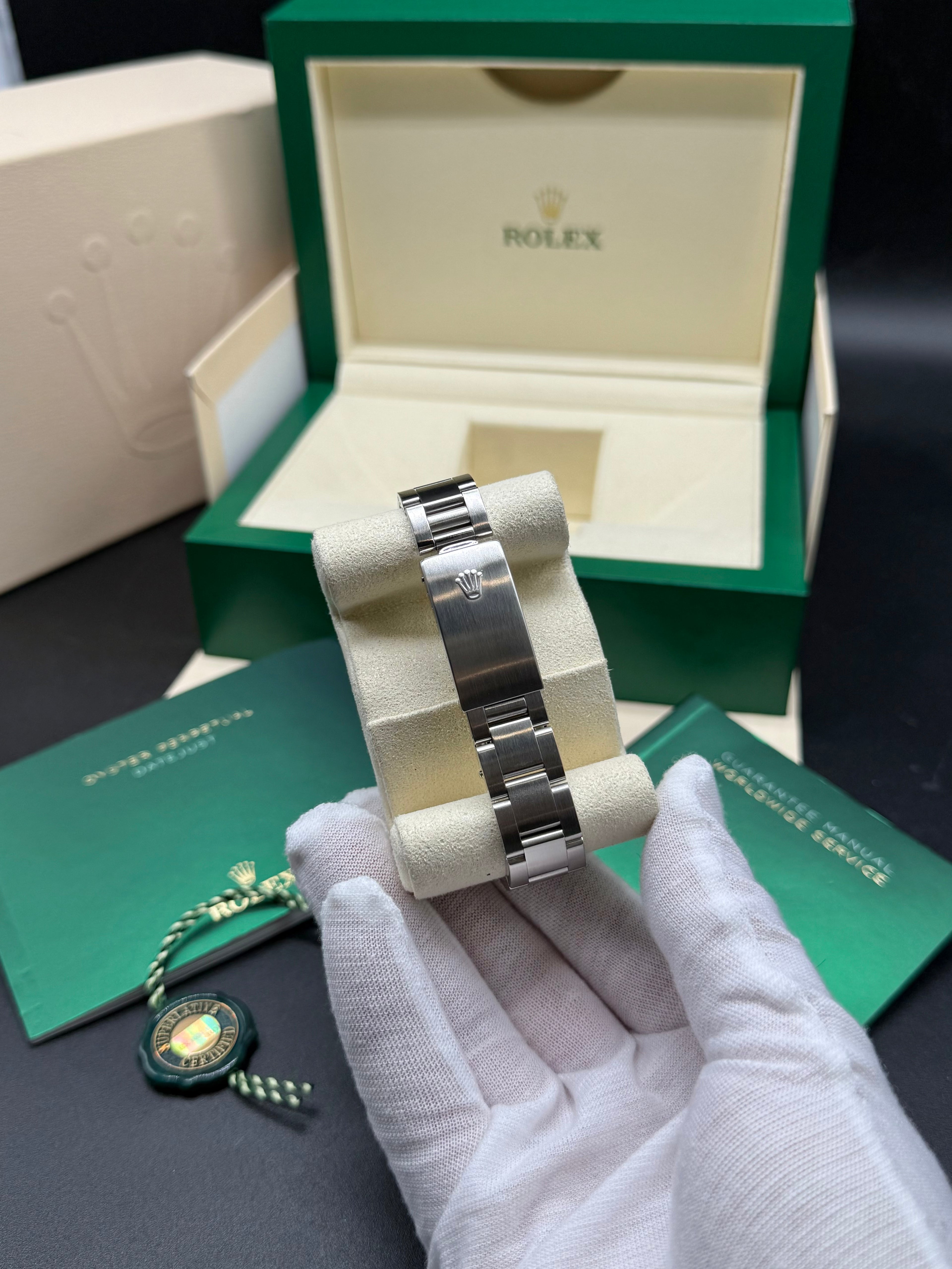 Rolex Datejust 31mm Steel Salmon Pink Roman Numeral Dial Oyster Bracelet