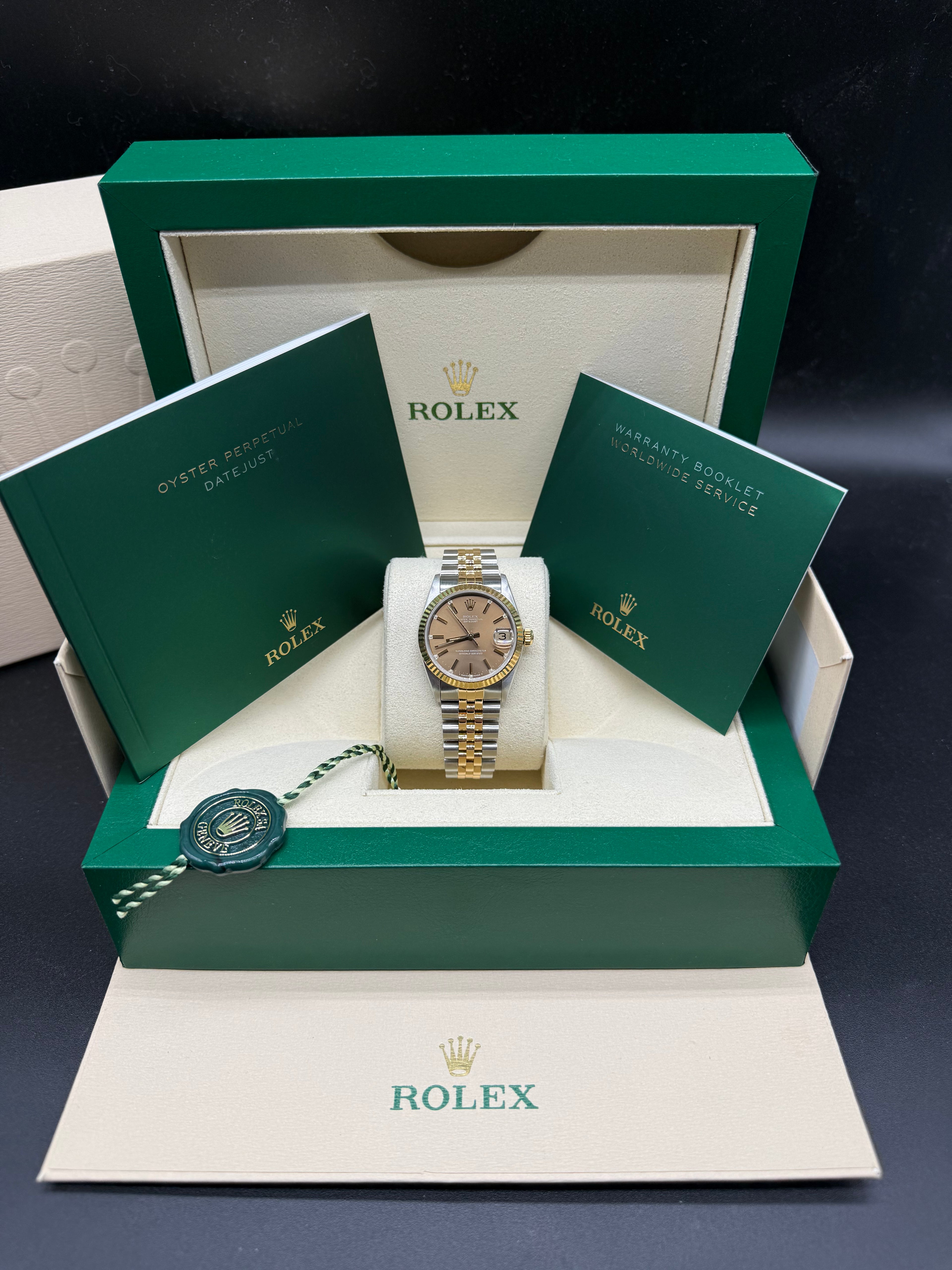 Rolex Datejust 31mm Two-Tone Steel & 18K Gold Champagne Dial Jubilee Bracelet