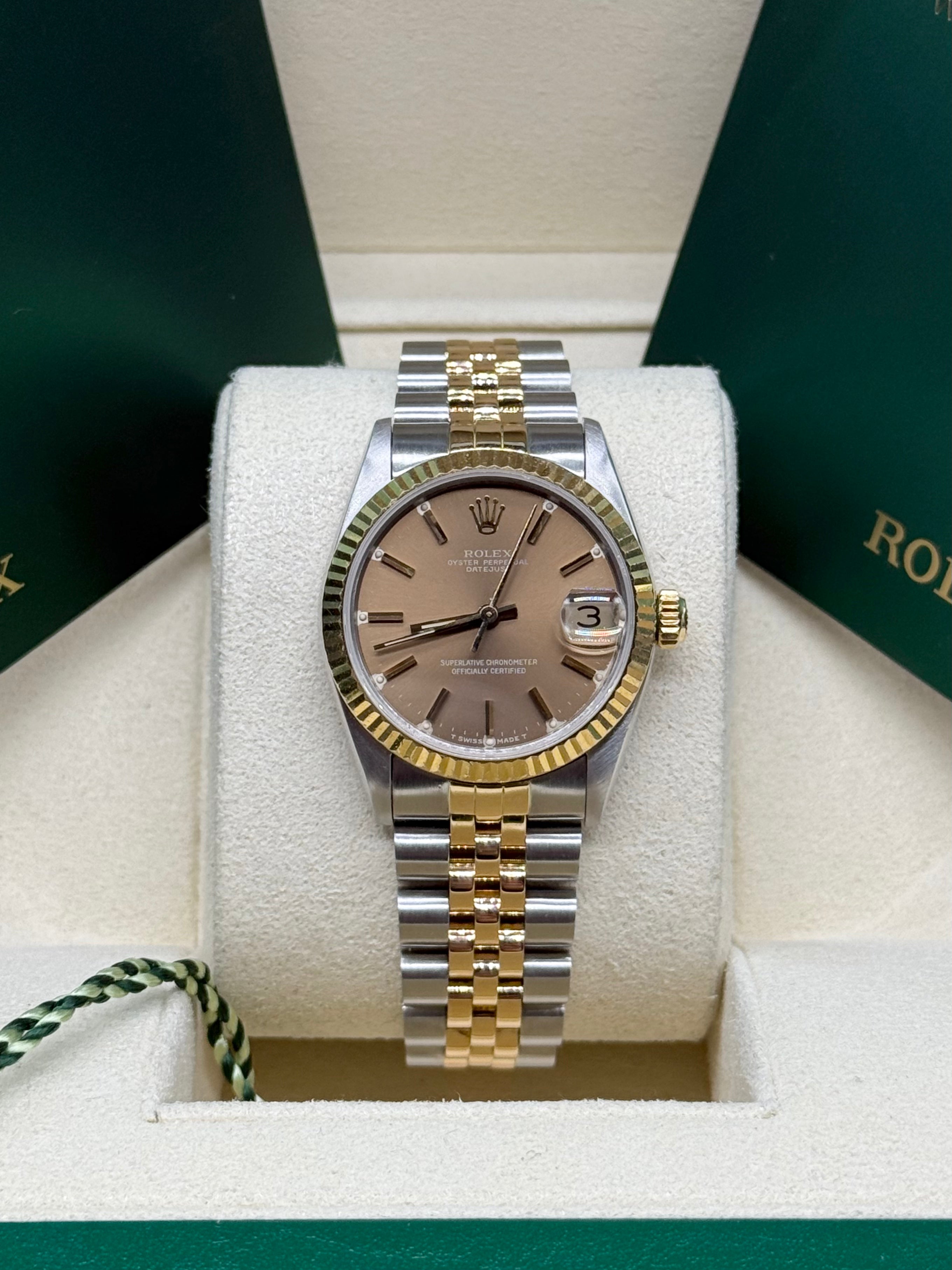 Rolex Datejust 31mm Two-Tone Steel & 18K Gold Champagne Dial Jubilee Bracelet