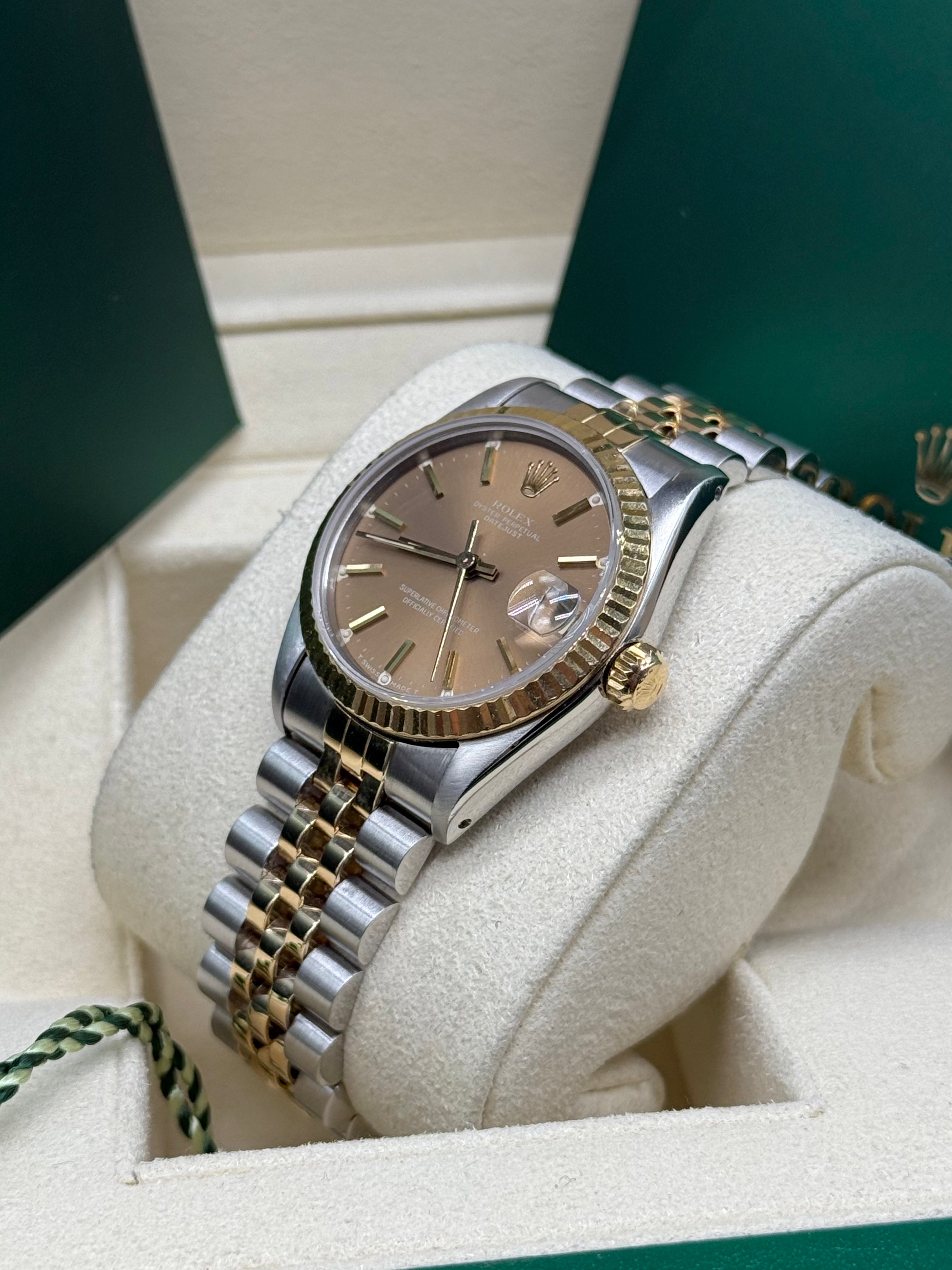 Rolex Datejust 31mm Two-Tone Steel & 18K Gold Champagne Dial Jubilee Bracelet