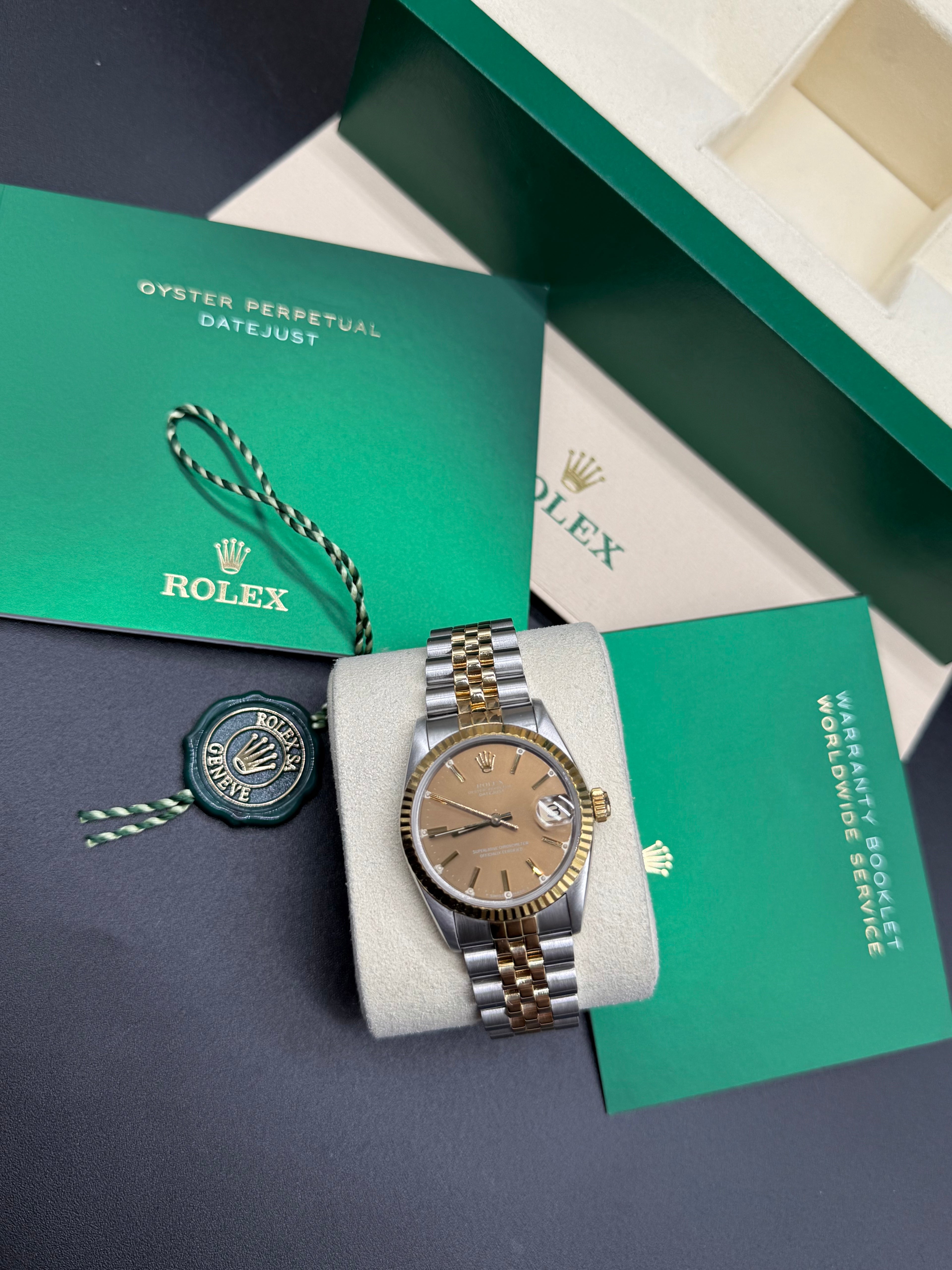 Rolex Datejust 31mm Two-Tone Steel & 18K Gold Champagne Dial Jubilee Bracelet