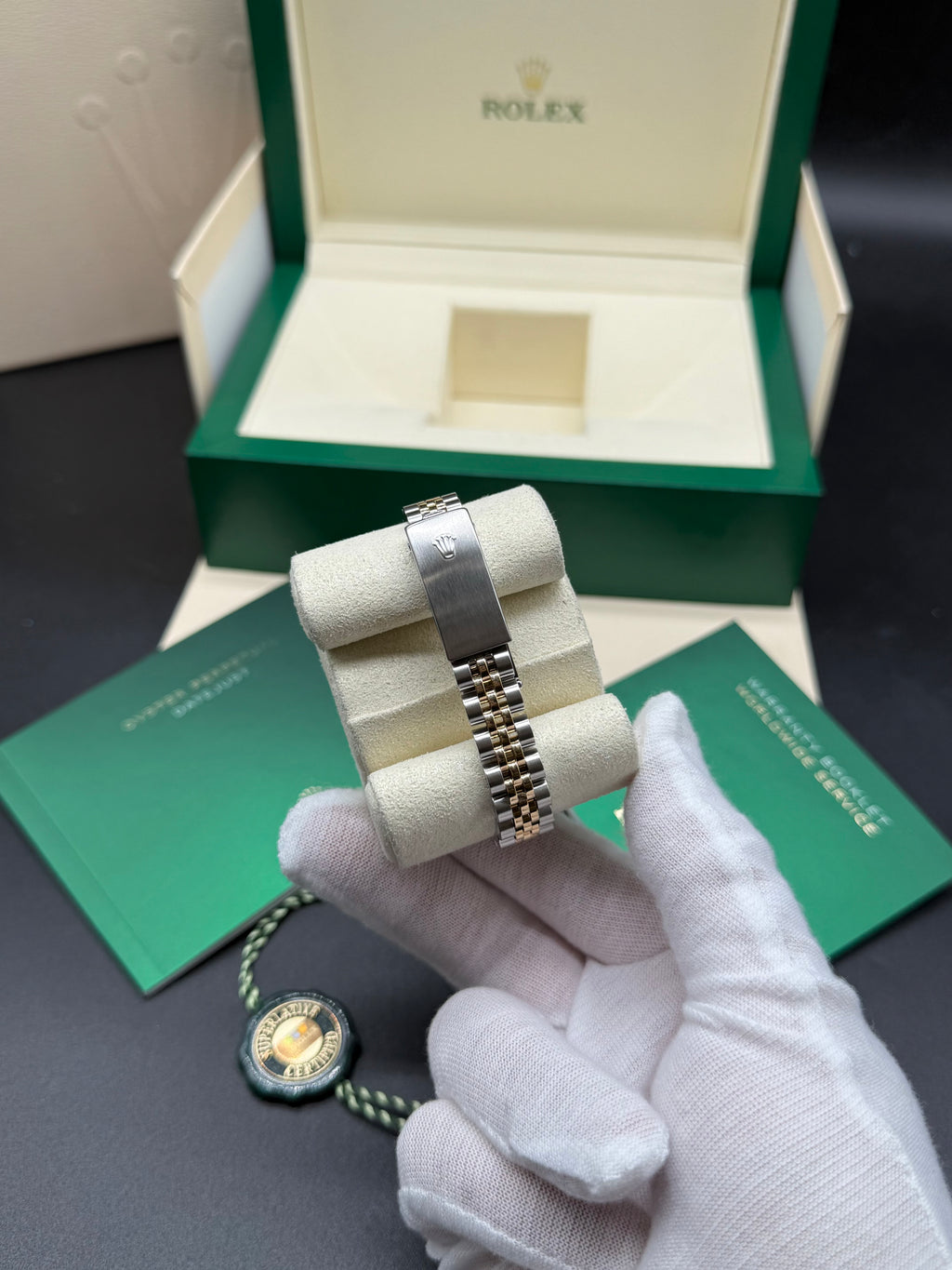 Rolex Datejust 26mm Two-Tone Steel & 18K Gold Anniversary Diamond Dial Diamond Bezel Jubilee Bracelet