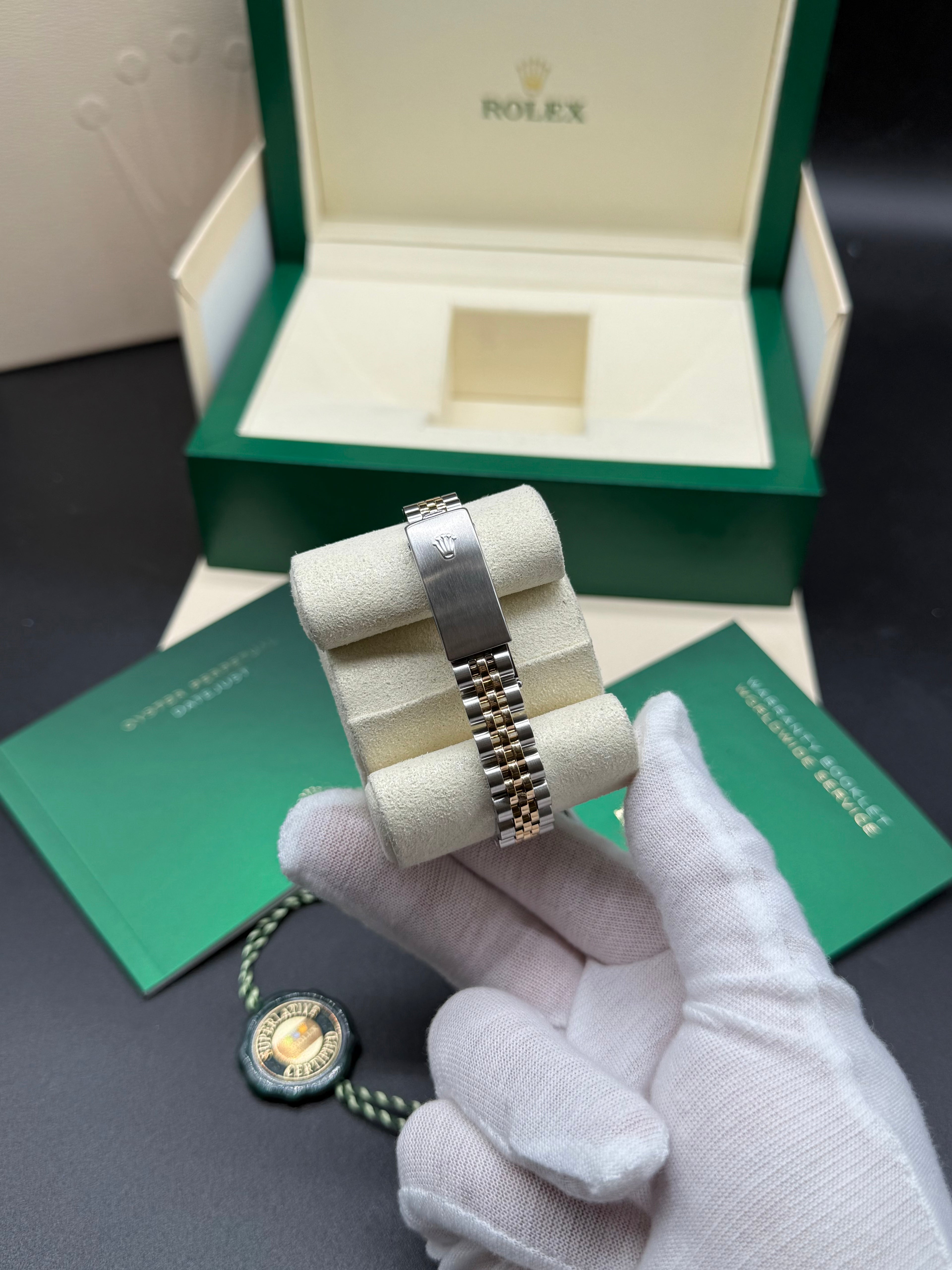 Rolex Datejust 26mm Two-Tone Steel & 18K Gold Anniversary Diamond Dial Diamond Bezel Jubilee Bracelet