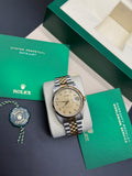 Rolex Datejust 36mm Two-Tone Stainless Steel & 18K Yellow Gold Champagne Computer Anniversary Diamond Dial Fluted Bezel Jubilee Bracelet
