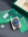 Rolex Datejust 41mm Stainless Steel Blue Dial Fluted Bezel Jubilee Bracelet