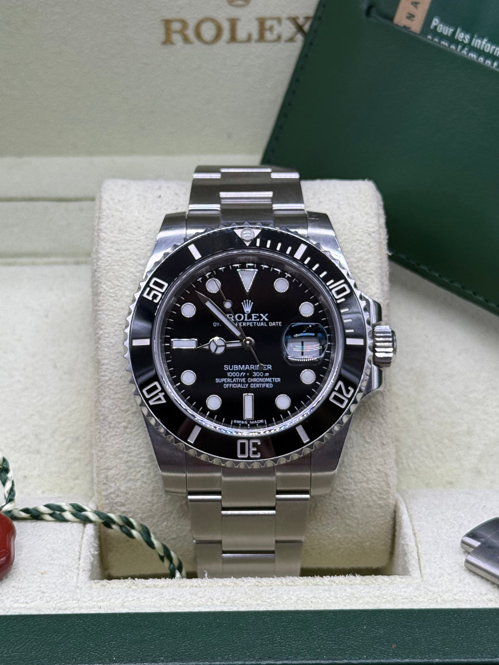 Rolex Submariner Date 40mm Stainless Steel Black Dial Black Ceramic Bezel Oyster Bracelet