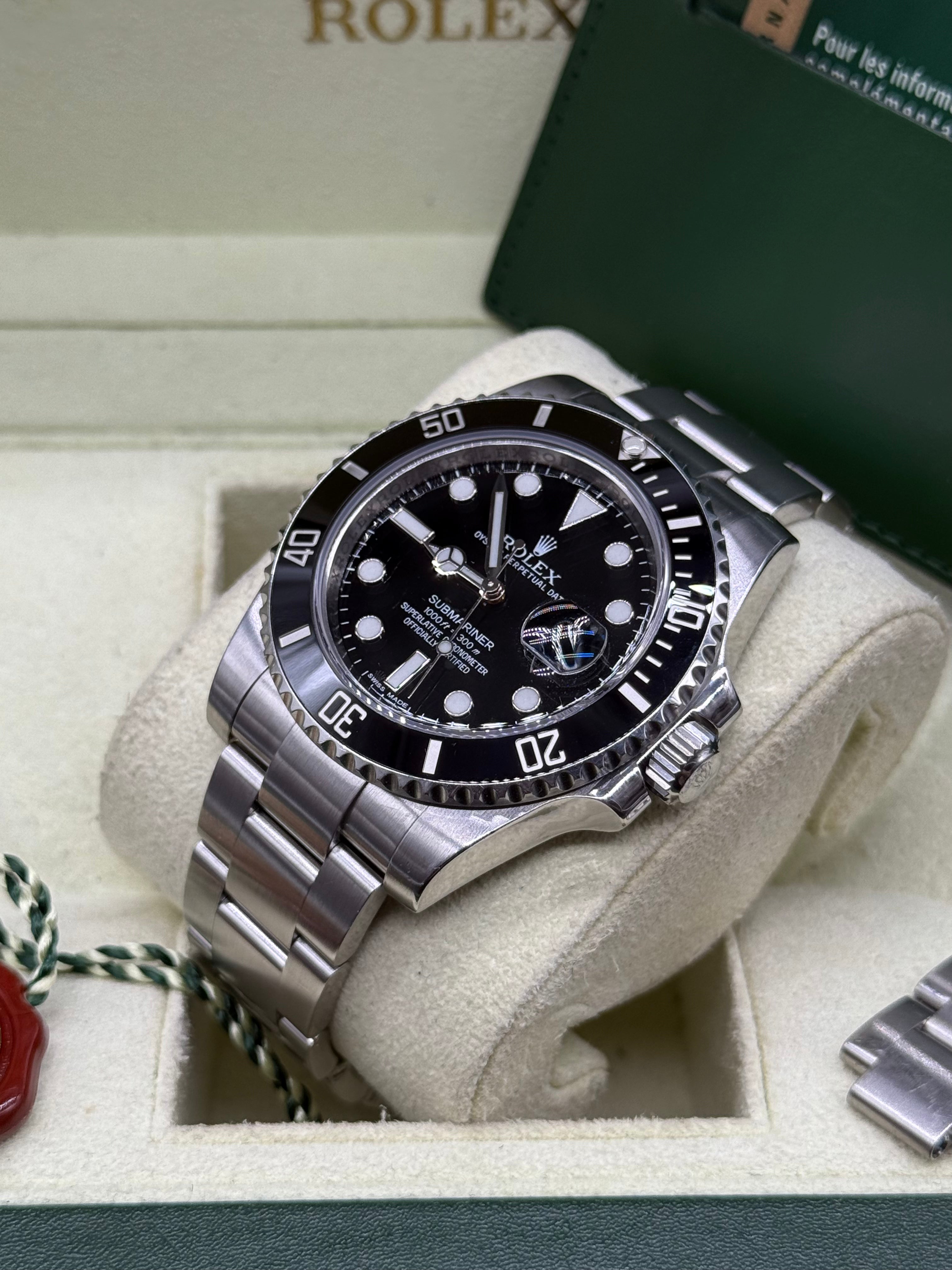 Rolex Submariner Date 40mm Stainless Steel Black Dial Black Ceramic Bezel Oyster Bracelet