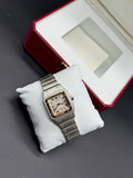 Cartier Santos Galbée 29mm Two-Tone Steel & 18K Yellow Gold Quartz Ivory Dial Ref. 187901