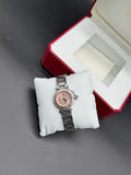 Cartier Pasha de Cartier Mini 27mm Steel Diamond Bezel Salmon Pink Dial