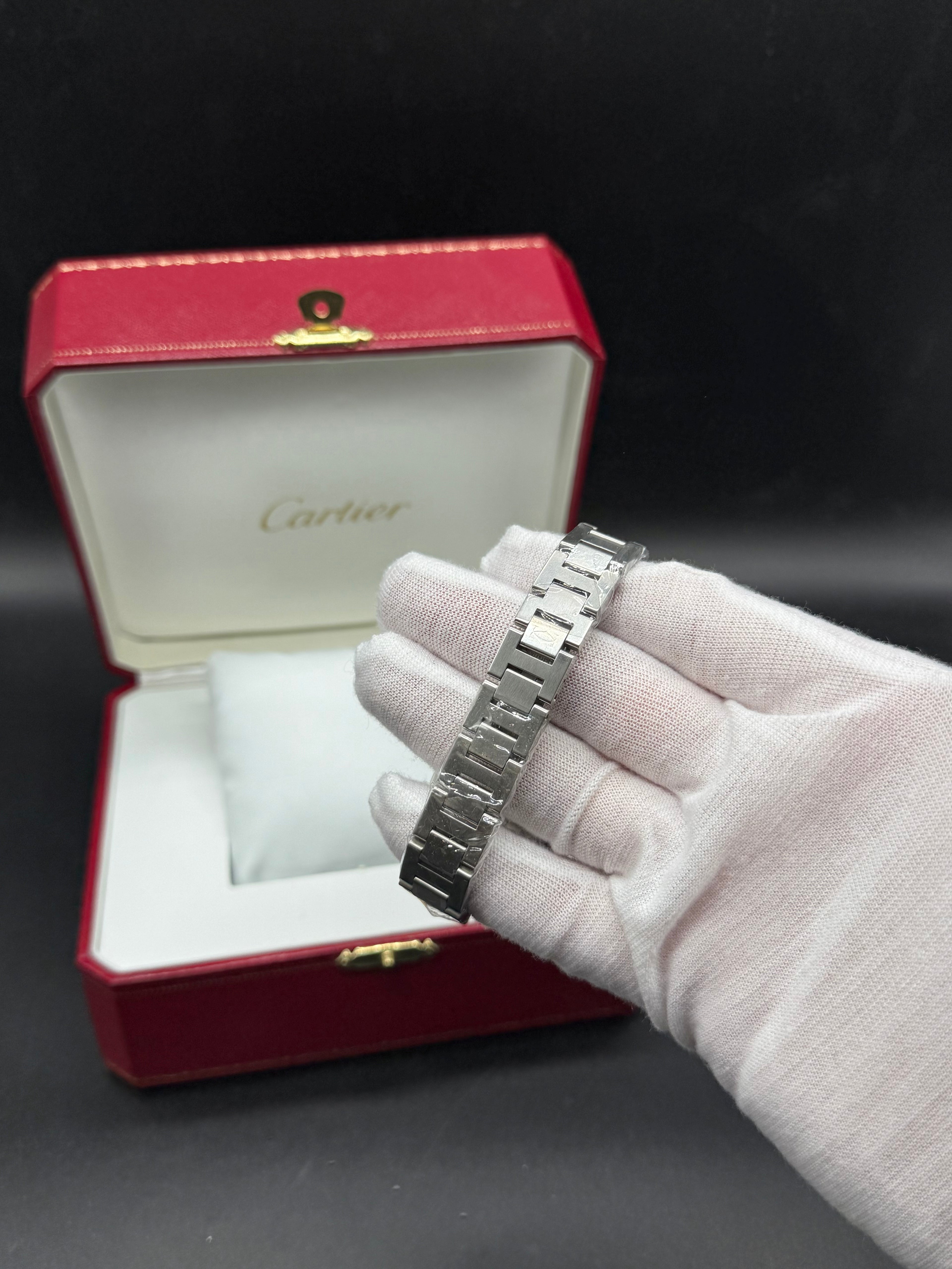 Cartier Pasha de Cartier Mini 27mm Steel Diamond Bezel Salmon Pink Dial