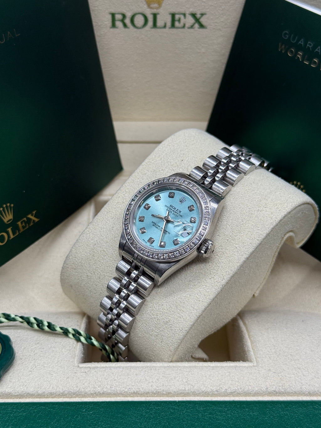 Rolex Datejust 26mm Steel Ice Blue Diamond Dial and Bezel Jubilee Bracelet