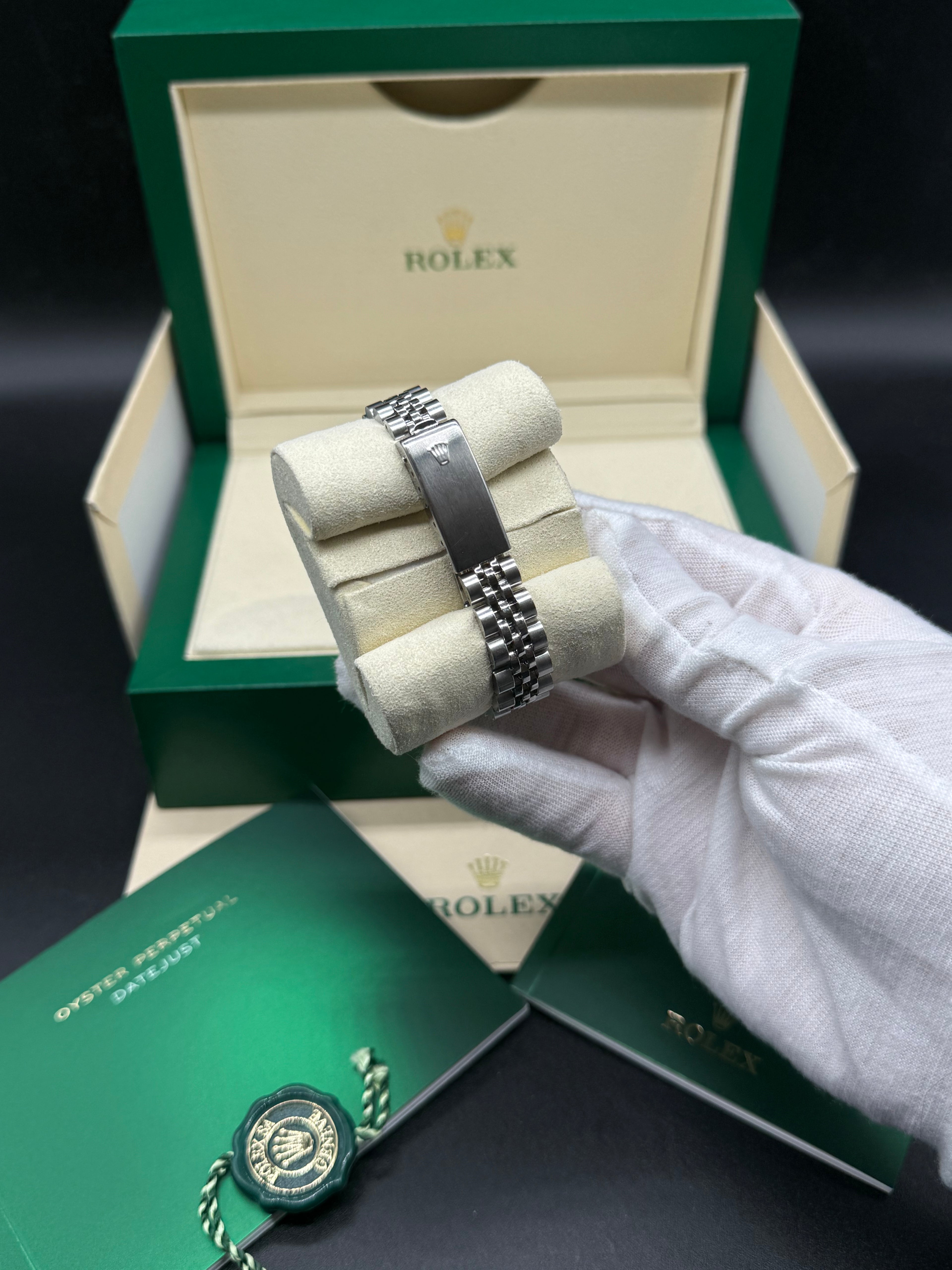 Rolex Datejust 26mm Steel Black Diamond Dial Jubilee Bracelet