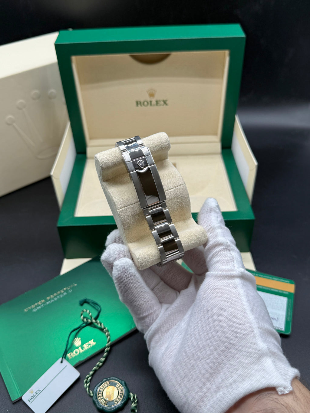 Rolex GMT-Master II 40mm Stainless Steel Black Dial Black & Blue Ceramic Bezel Oyster Bracelet