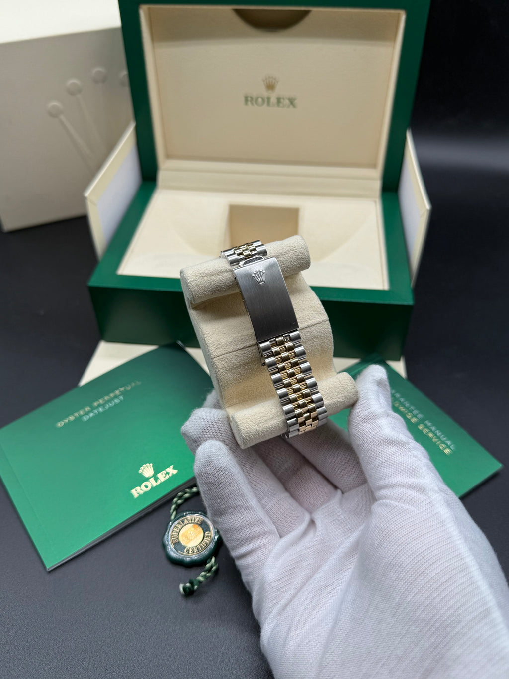 Rolex Datejust 36mm Two-Tone Stainless Steel & 18K Yellow Gold Tapestry Champagne Dial