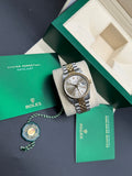 Rolex Datejust 36mm Two-Tone Stainless Steel & 18K Yellow Gold Silver Dial