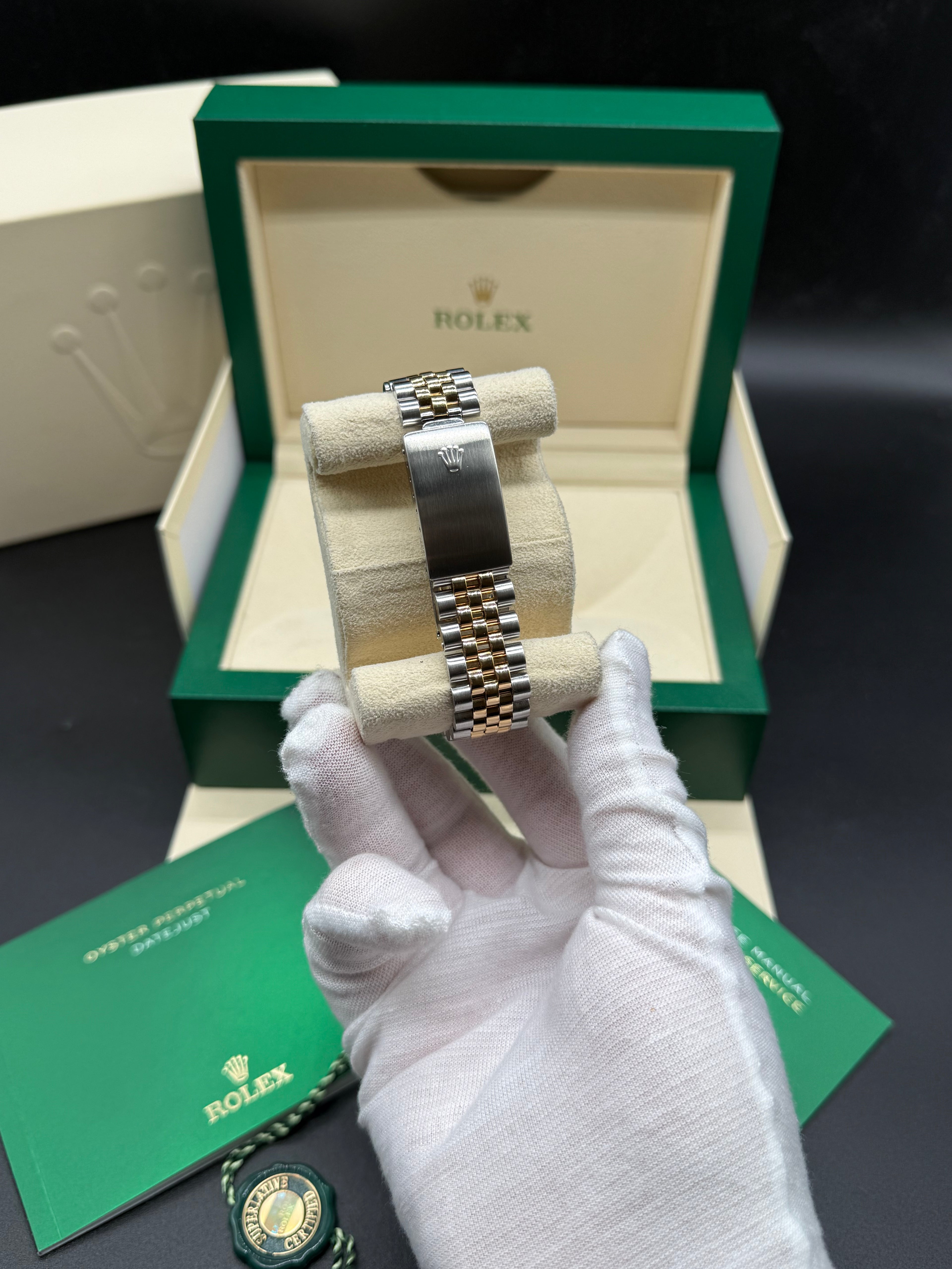 Rolex Datejust 36mm Two-Tone Stainless Steel & 18K Yellow Gold Blue Dial Stick Hour Markers Fluted Bezel Jubilee Bracelet