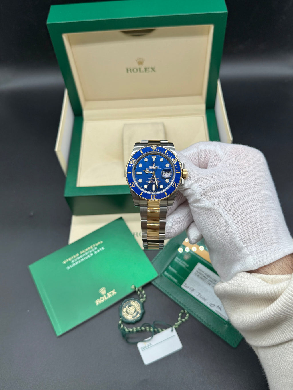 Rolex Submariner Date 40mm Two-Tone Stainless Steel & 18K Yellow Gold Blue Dial Blue Ceramic Bezel Oyster Bracelet