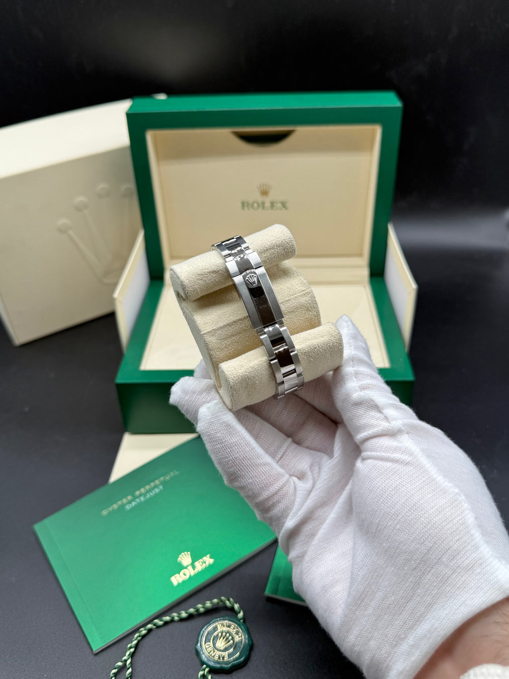Rolex Datejust 26mm Steel White Baton Dial Oyster Bracelet