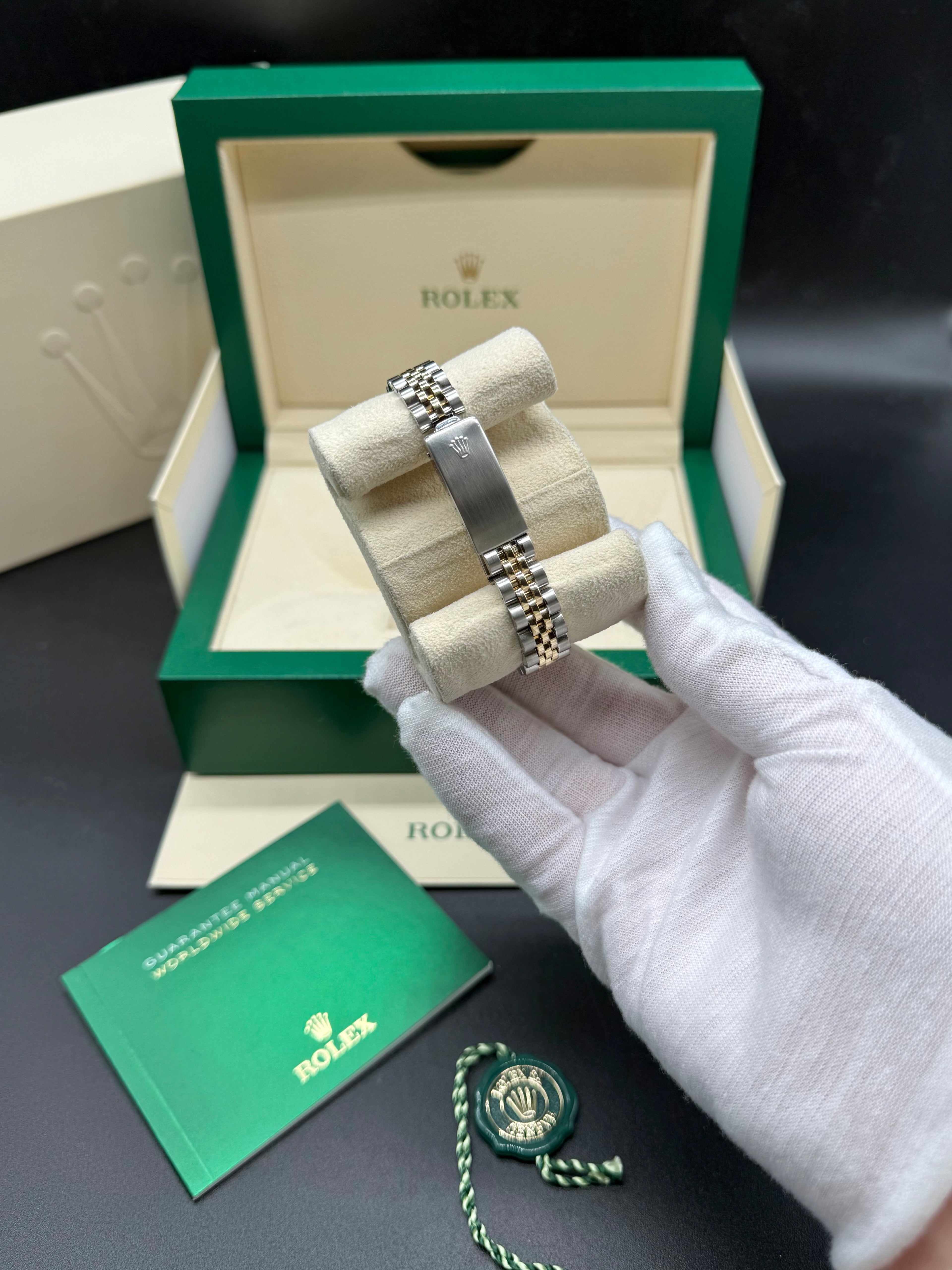Rolex Oyster Perpetual Date 26mm Two-Tone Steel & 18K Gold Champagne Dial Jubilee Bracelet