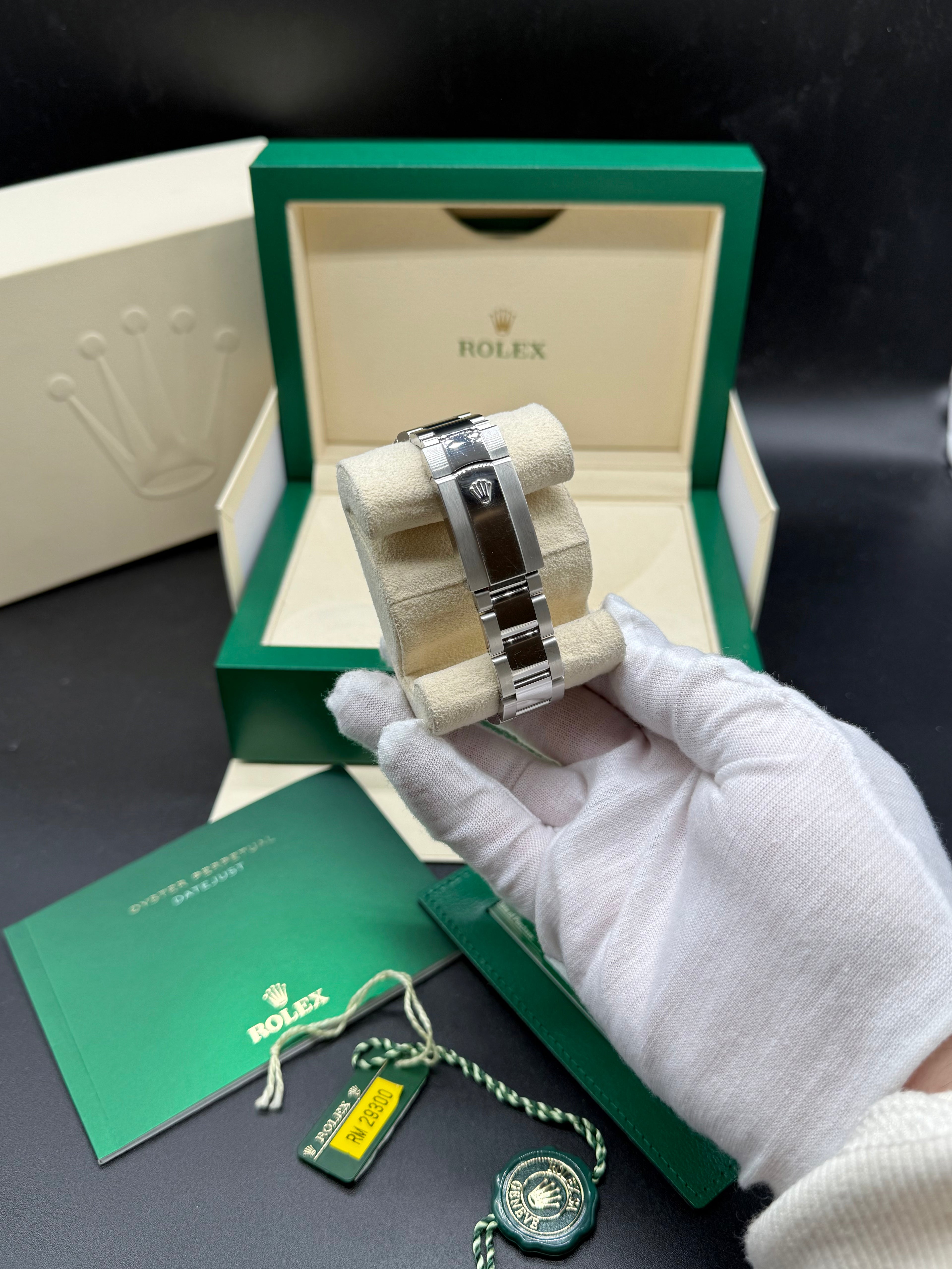 Rolex Datejust 41mm Stainless Steel Blue Dial Fluted Bezel Oyster Bracelet