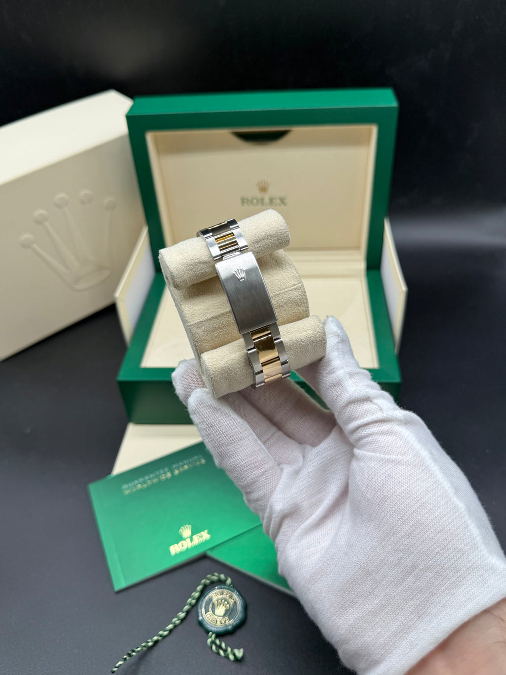 Rolex Oyster Perpetual Date 34mm Two-Tone Stainless Steel & 18K Yellow Gold Champagne Dial