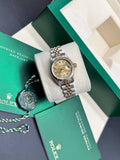 Rolex Lady Datejust 26mm Two-Tone Stainless Steel & 18K Yellow Gold Champagne Diamond Dial