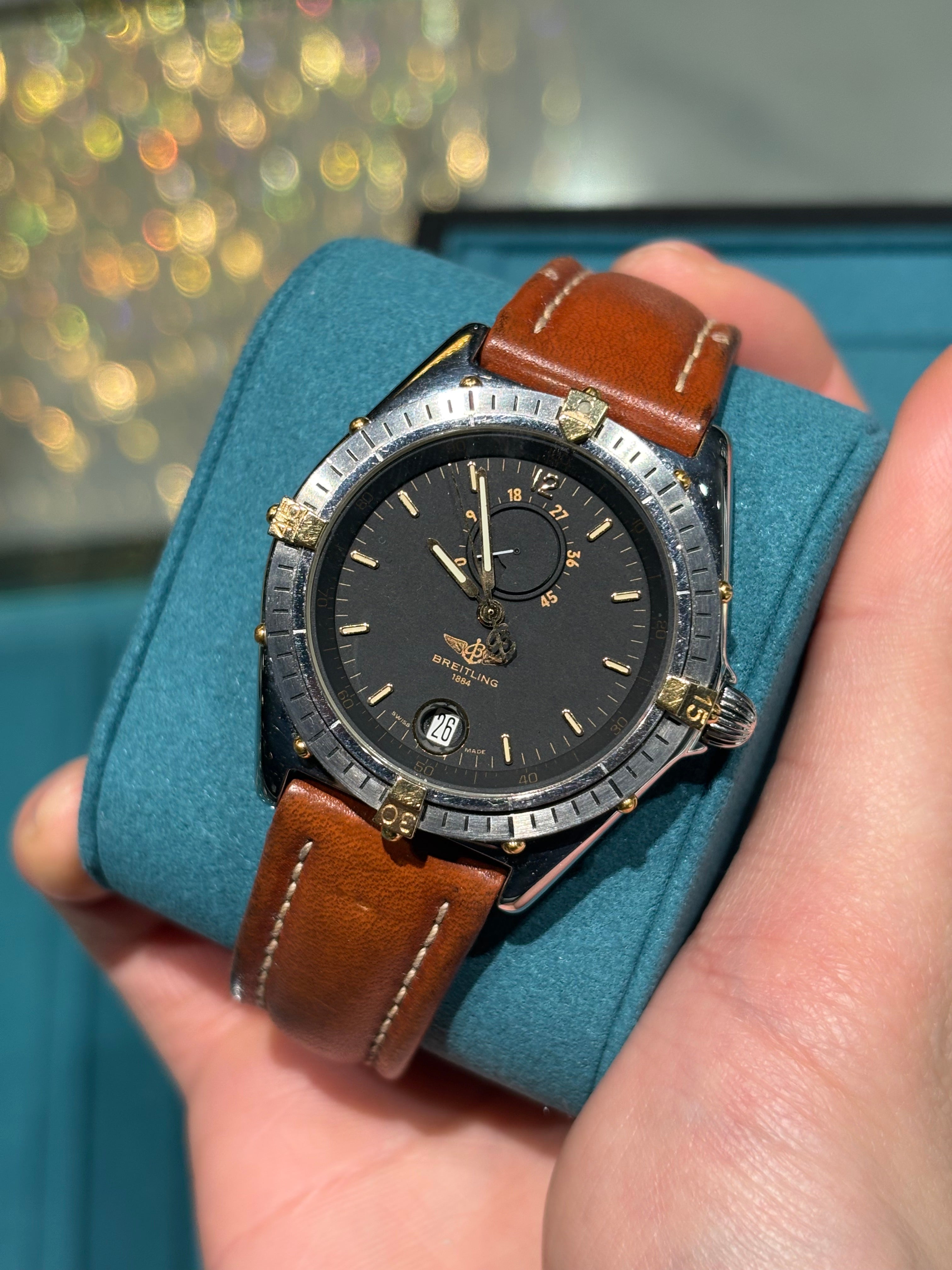 Breitling Colt Quartz Steel Green Dial Steel Bracelet – Adonia
