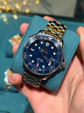 Omega Seamaster Professional 300m 41mm Co-Axial Chronometer Steel Blue Ceramic Dial