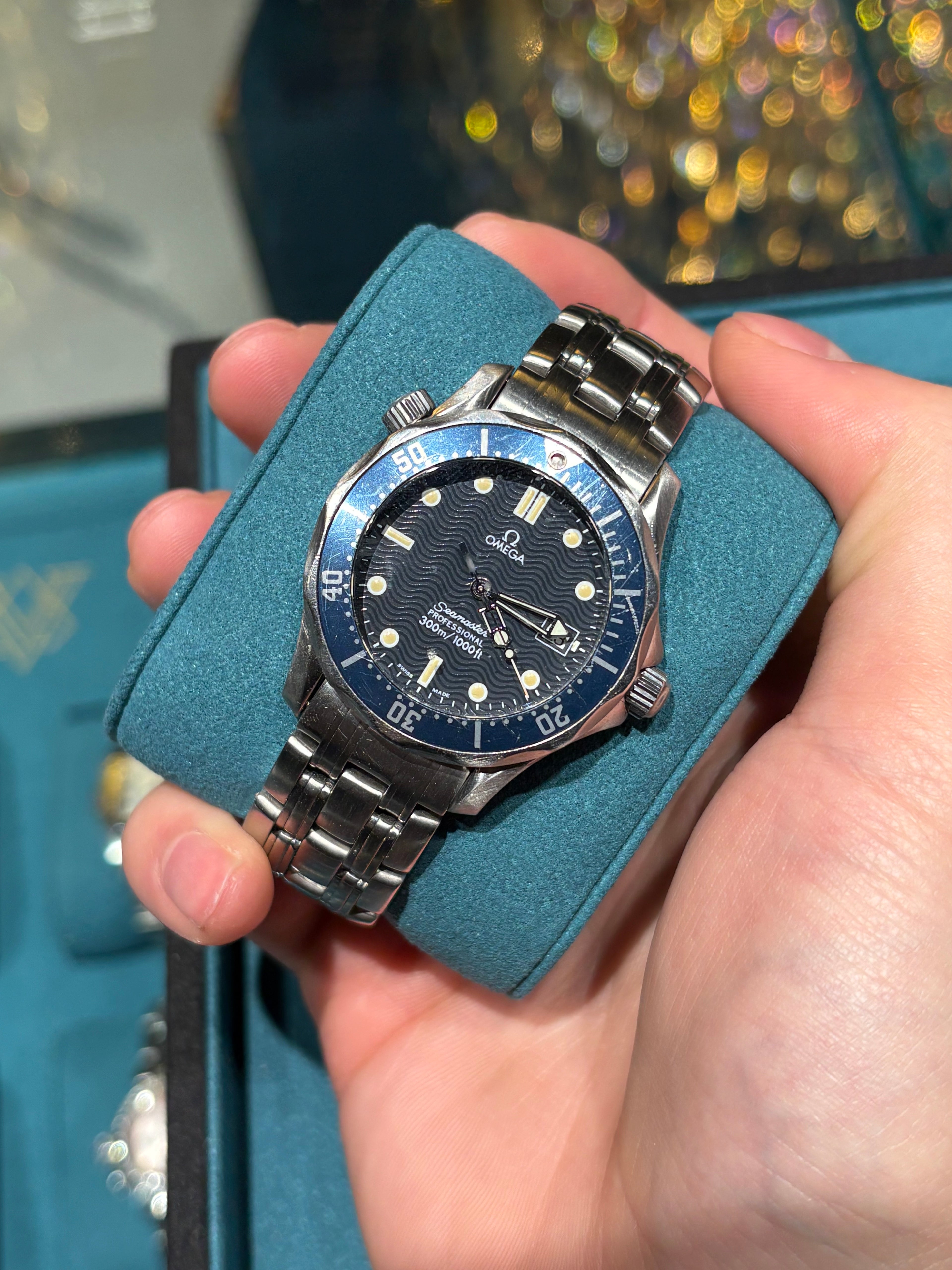 Omega Seamaster Professional 300m 41mm Vintage Steel Blue Wave Dial