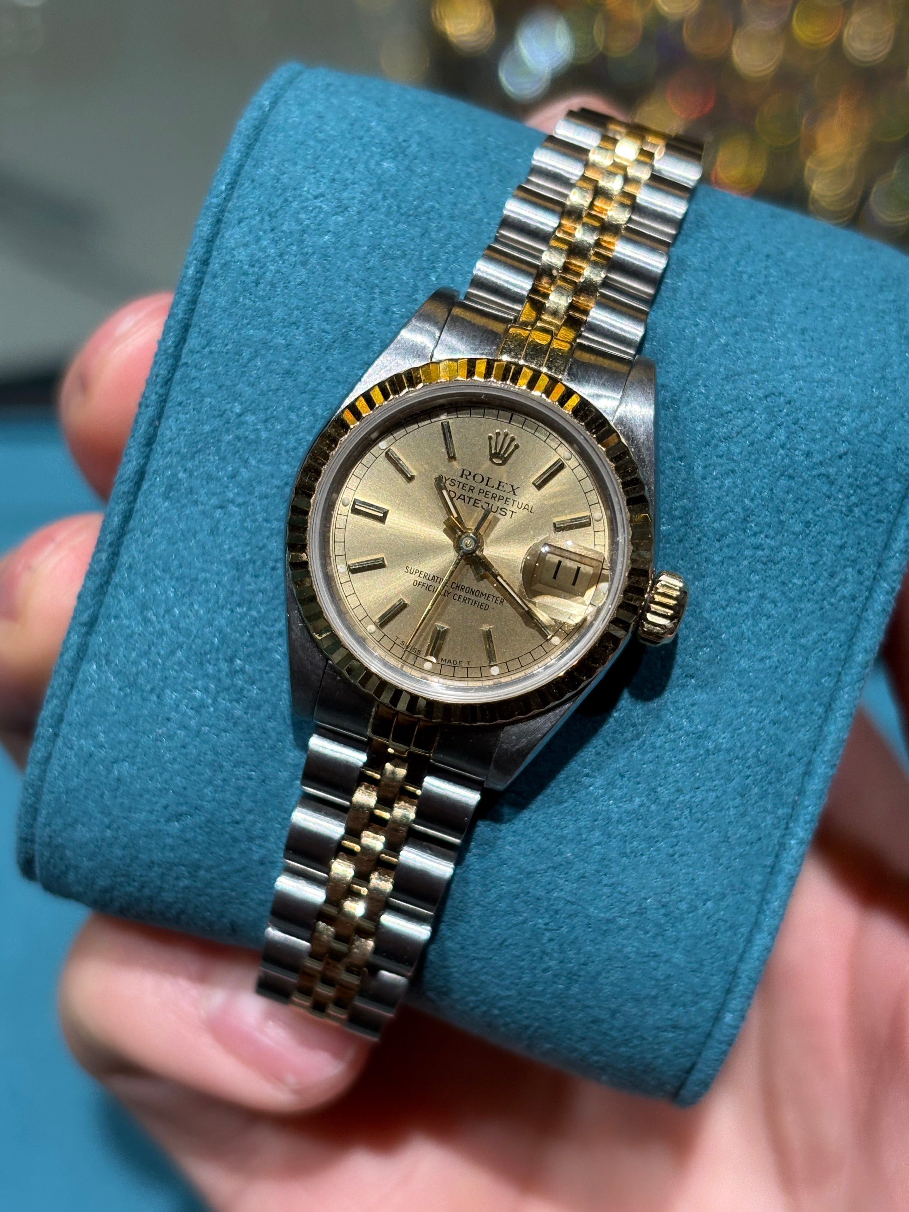 Rolex Datejust 26mm Two-Tone Steel & 18K Gold Champagne Dial Jubilee Bracelet